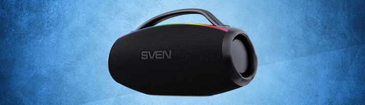SVEN PS-399 portable speaker with Auracast™ — share the rhythm wirelessly