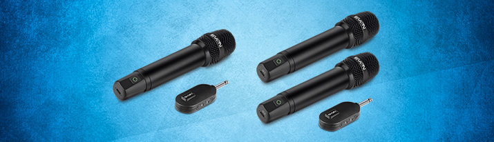 SVEN MK-740 and MK-742 wireless microphones — high-quality voice sound