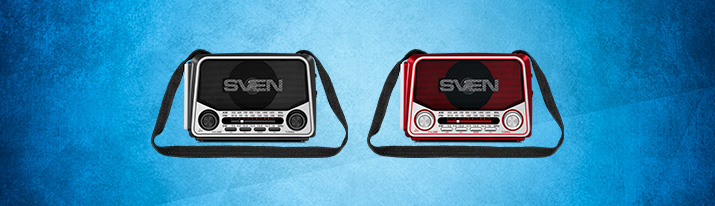 SVEN SRP-150 portable radio — retro exterior and modern technologies inside SVEN SRP-150 portable radio — retro exterior and modern technologies inside