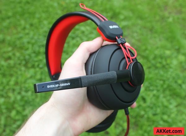Sven ap g888mv. Наушники-гарнитура Sven AP-g888mv. Sven AP-g858mv. Игровые стереонаушники с микрофоном Sven AP-g888mv, черный-красный.