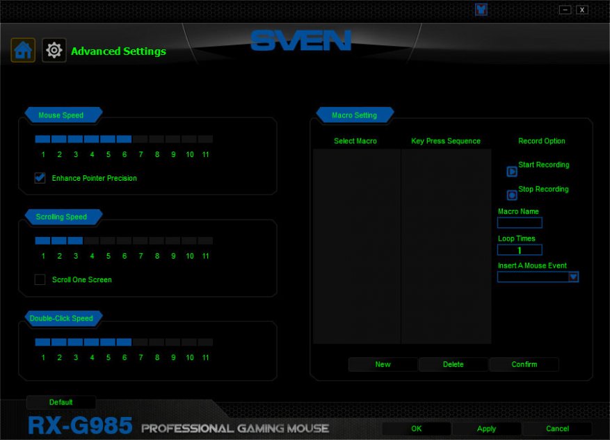 Игровая мышь SVEN RX-G985
