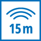 Дальность действия 15 метров