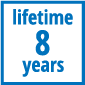 Lifetime 8 years